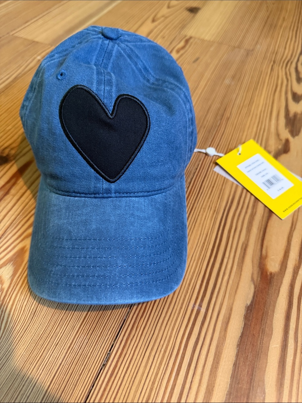 Kerri Rosenthal NWT Blue Heart Patch Baseball Cap